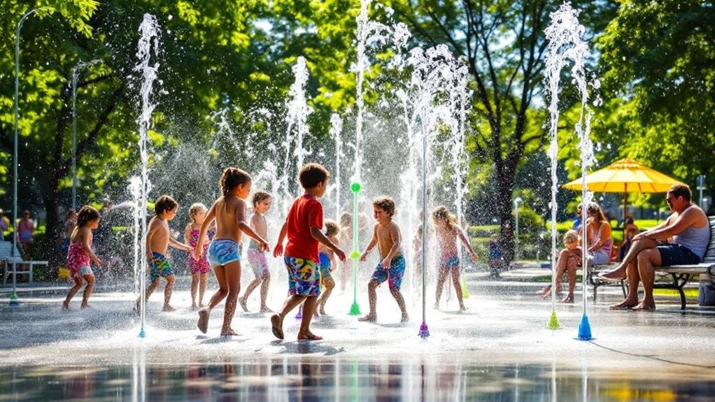 family friendly water play